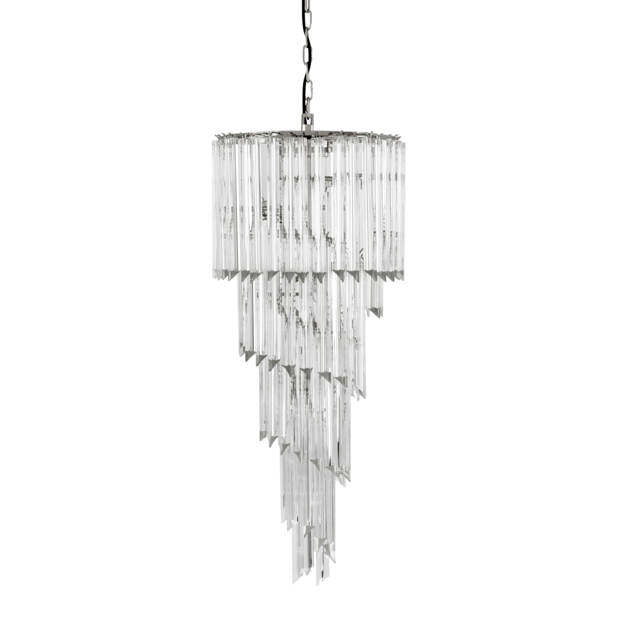 Tapered Glass Chandelier Trapani | Eichholtz Miami