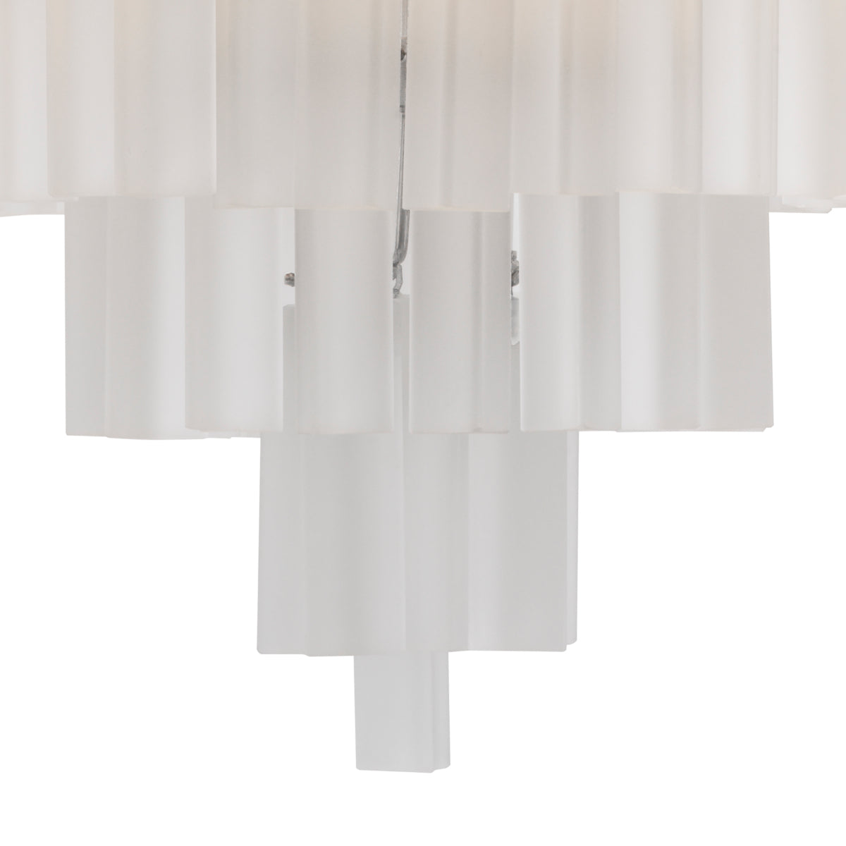 Nickel Frosted Glass Chandelier Nova | Eichholtz Miami