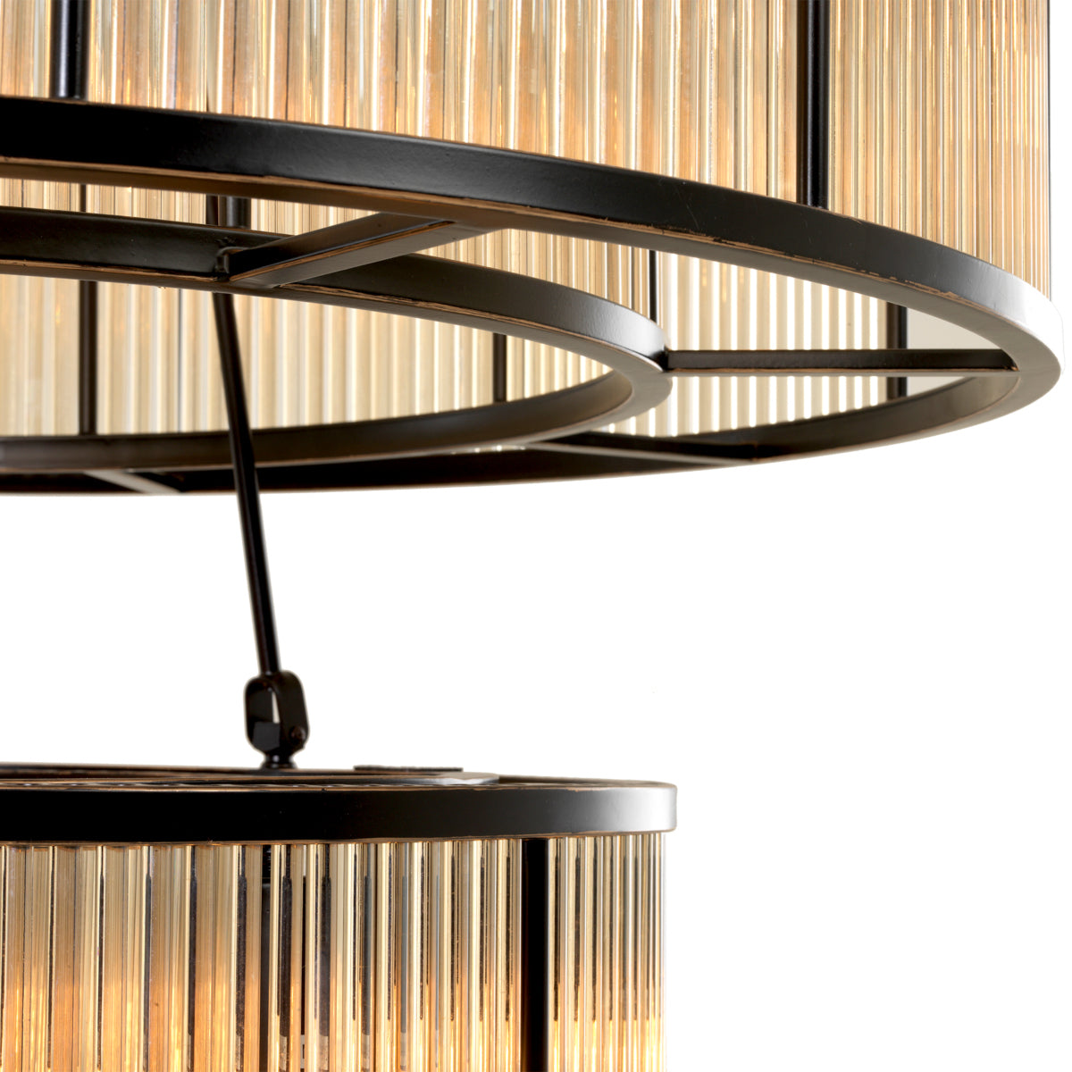 Bronze Glass Chandelier Bernardi | Eichholtz Miami