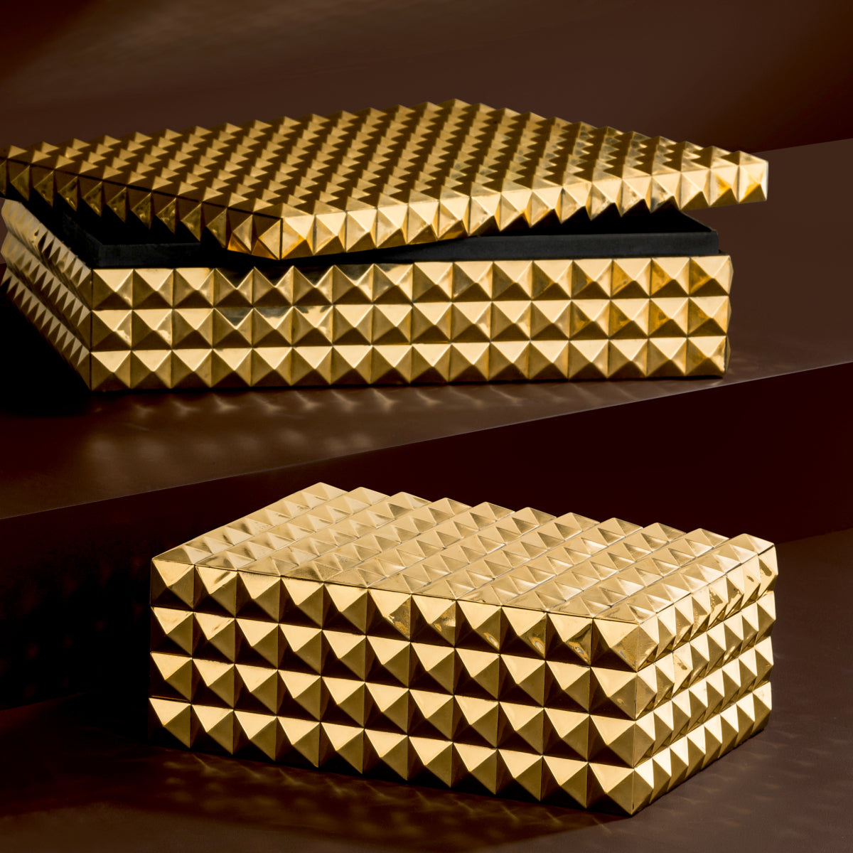 Gold Storage Box Vivienne | Eichholtz Miami