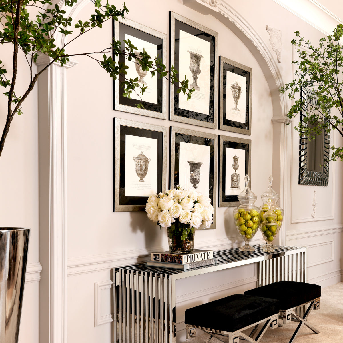 Urn Artwork Prints (4) Giovanni Battista | Eichholtz Miami