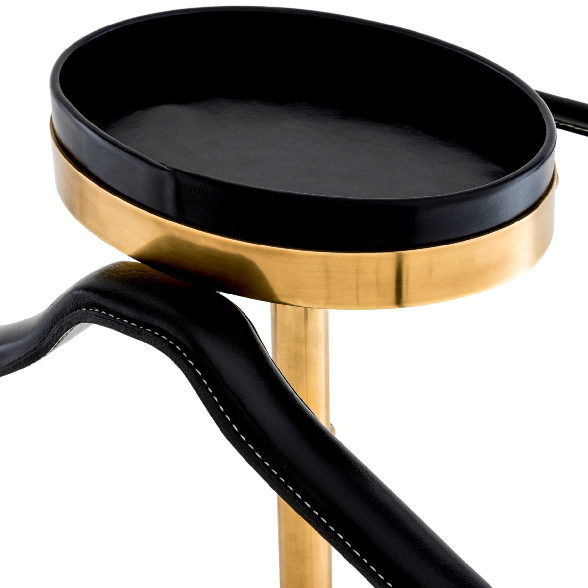 Black Leather Dressboy McKinsey | Eichholtz Miami