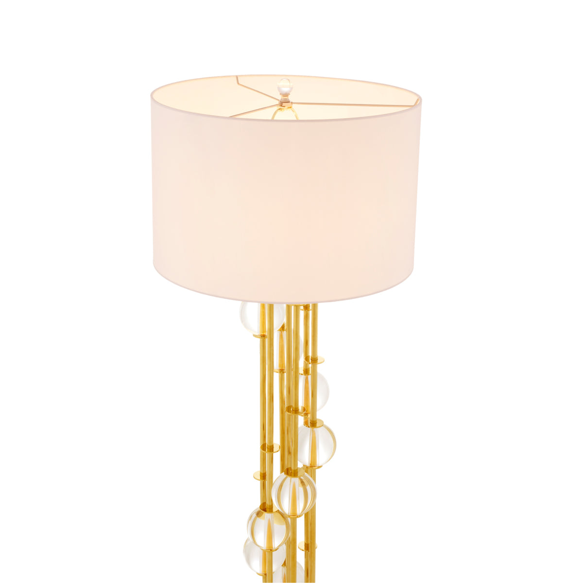 Gold Crystal Floor Lamp Lorenzo | Eichholtz Miami
