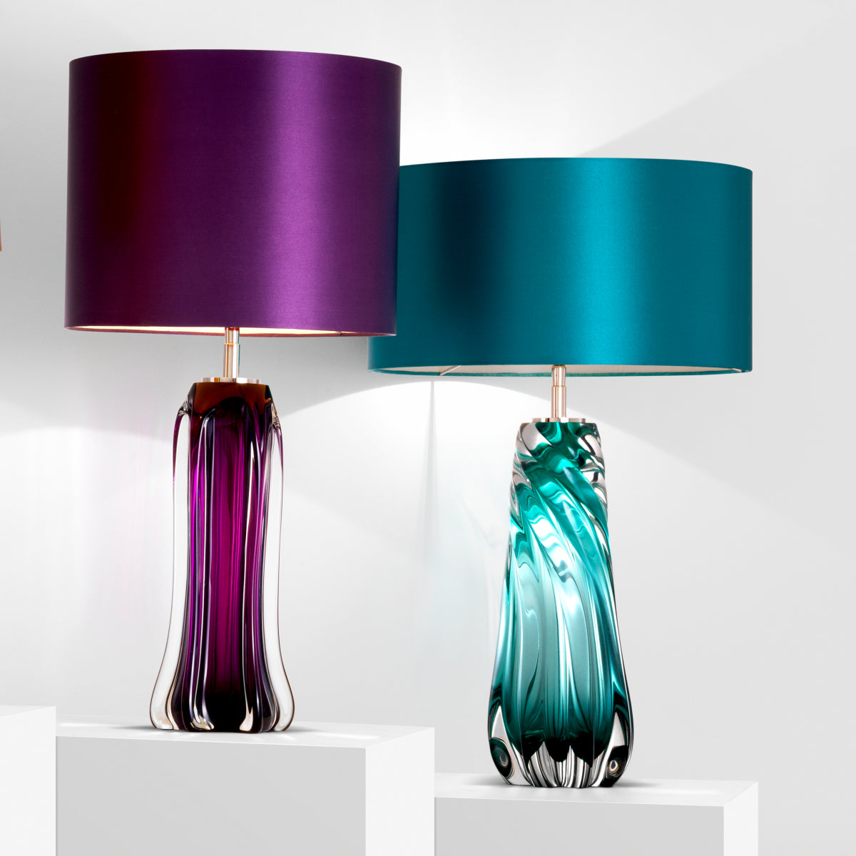 Purple Glass Table Lamp Castillo | Eichholtz Miami