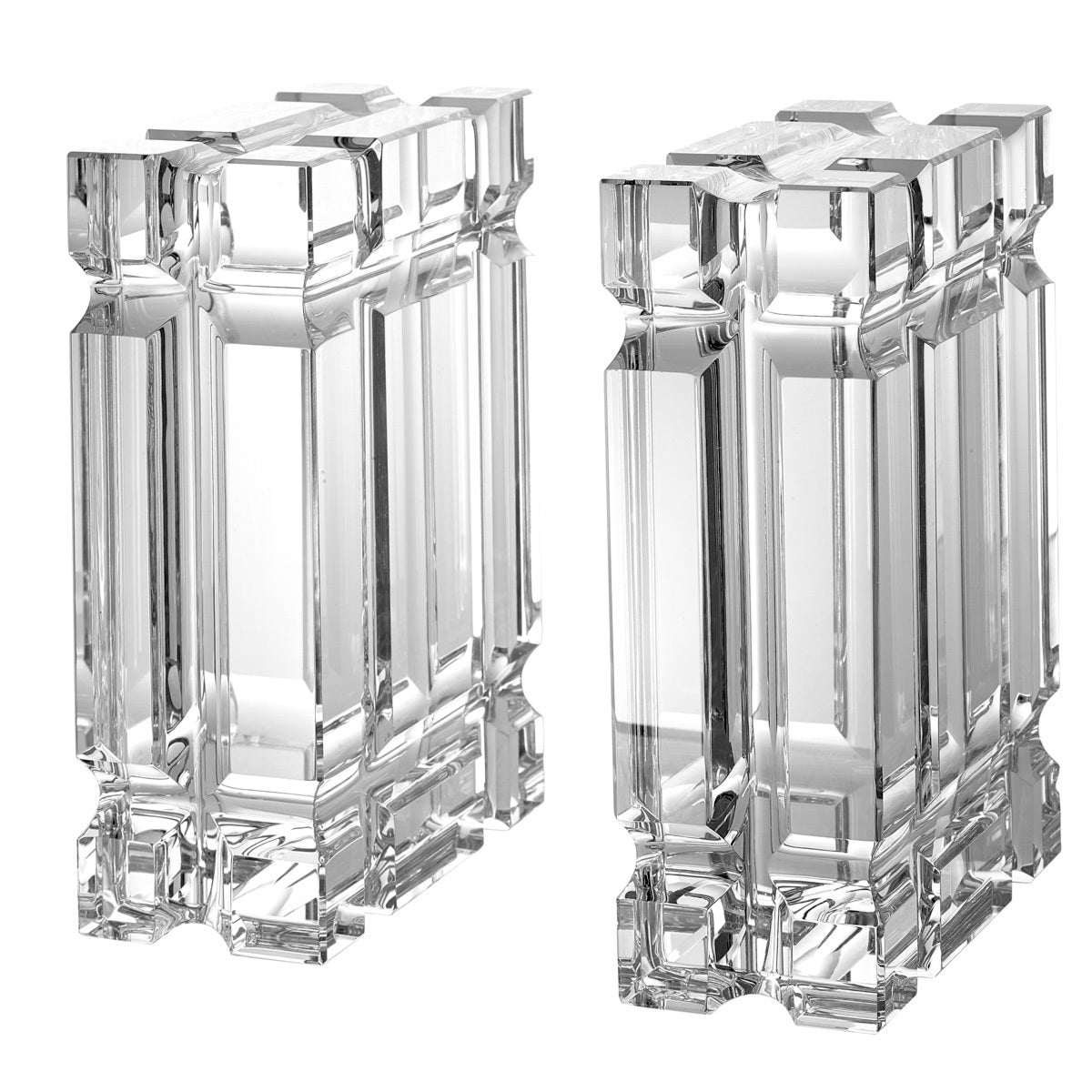 Crystal Glass Bookends (2) Linea | Eichholtz Miami