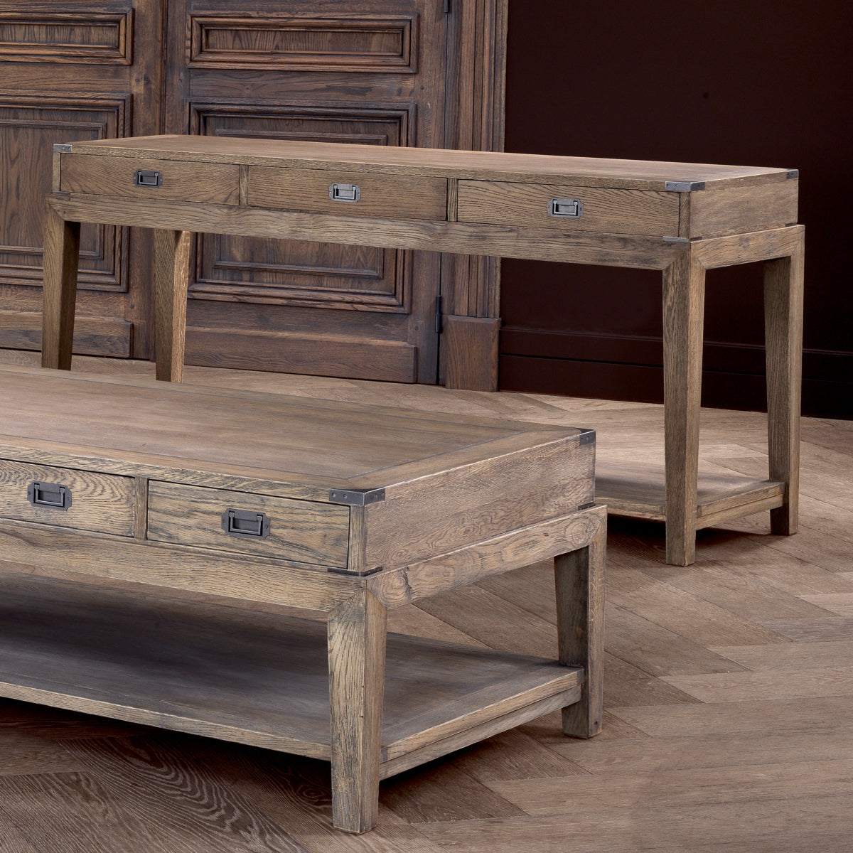 Wood Console Table Military | Eichholtz Miami