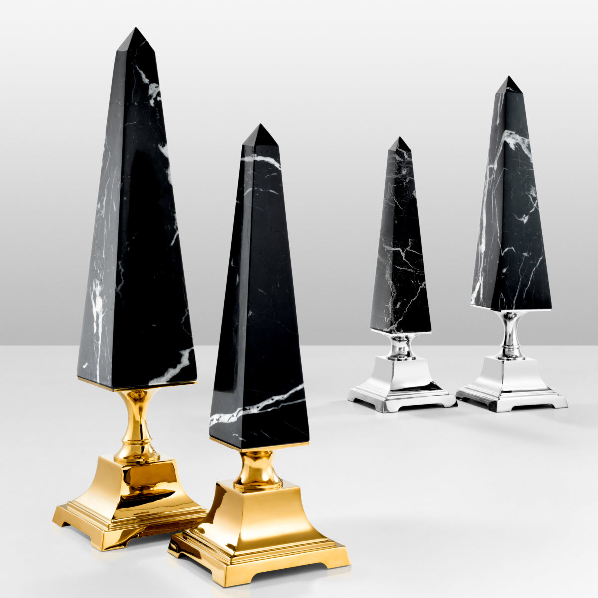 Black Marble Obelisk - L Layford | Eichholtz Miami