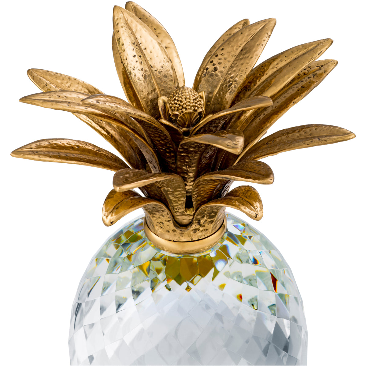 Brass Crystal Glass Pineapple | Eichholtz Miami