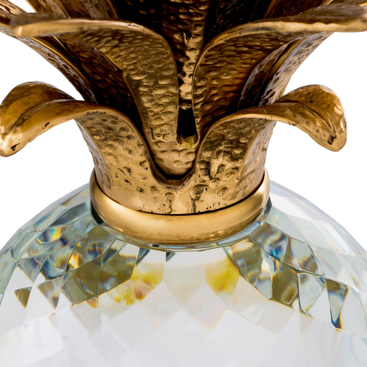 Brass Crystal Glass Pineapple | Eichholtz Miami