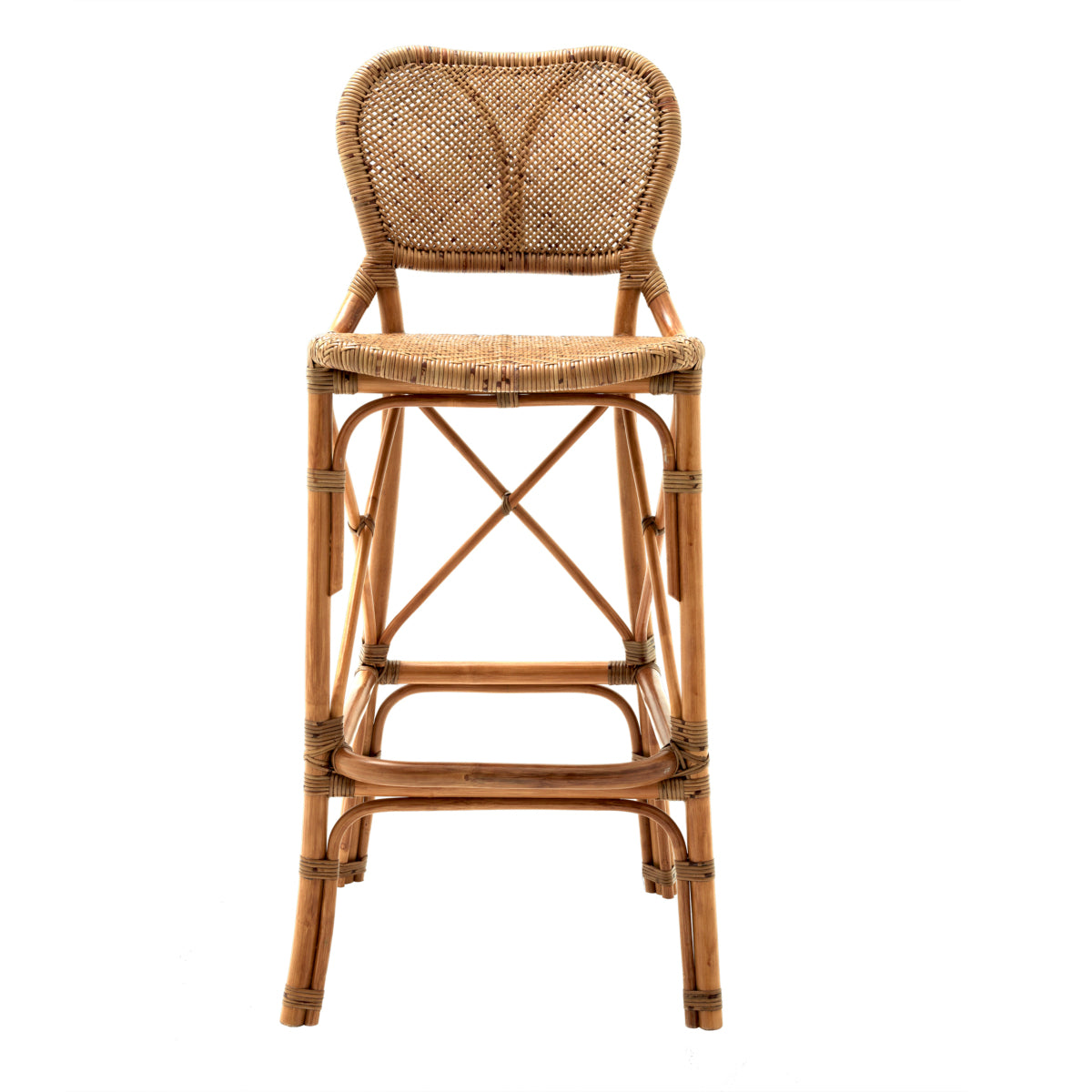 Woven Rattan Bar Stool Colony | Eichholtz Miami
