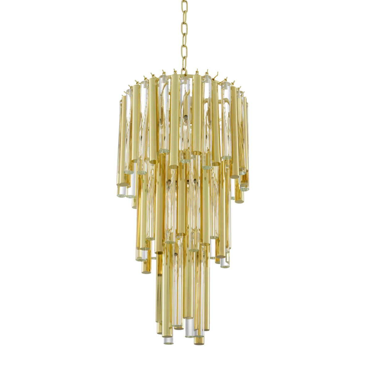 Gold Tiered Glass Chandelier Gigi S | Eichholtz Miami