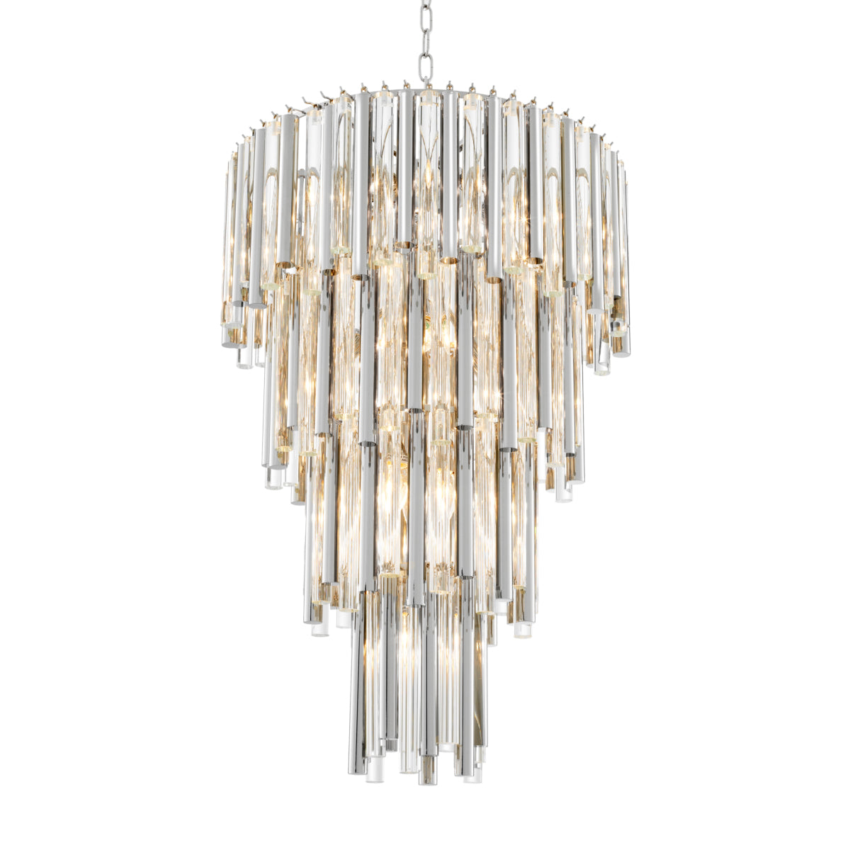 Glass Tiered Chandelier Gigi L | Eichholtz Miami