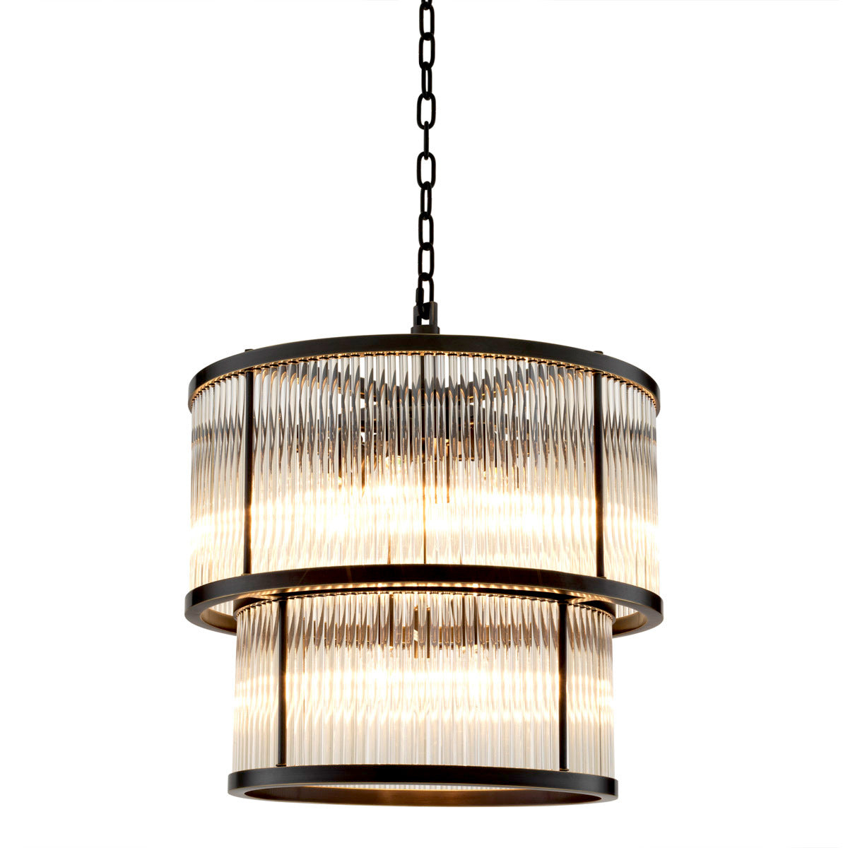 Tiered Glass Rods Chandelier Pasadena | Eichholtz Miami