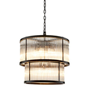 Tiered Glass Rods Chandelier Pasadena | Eichholtz Miami