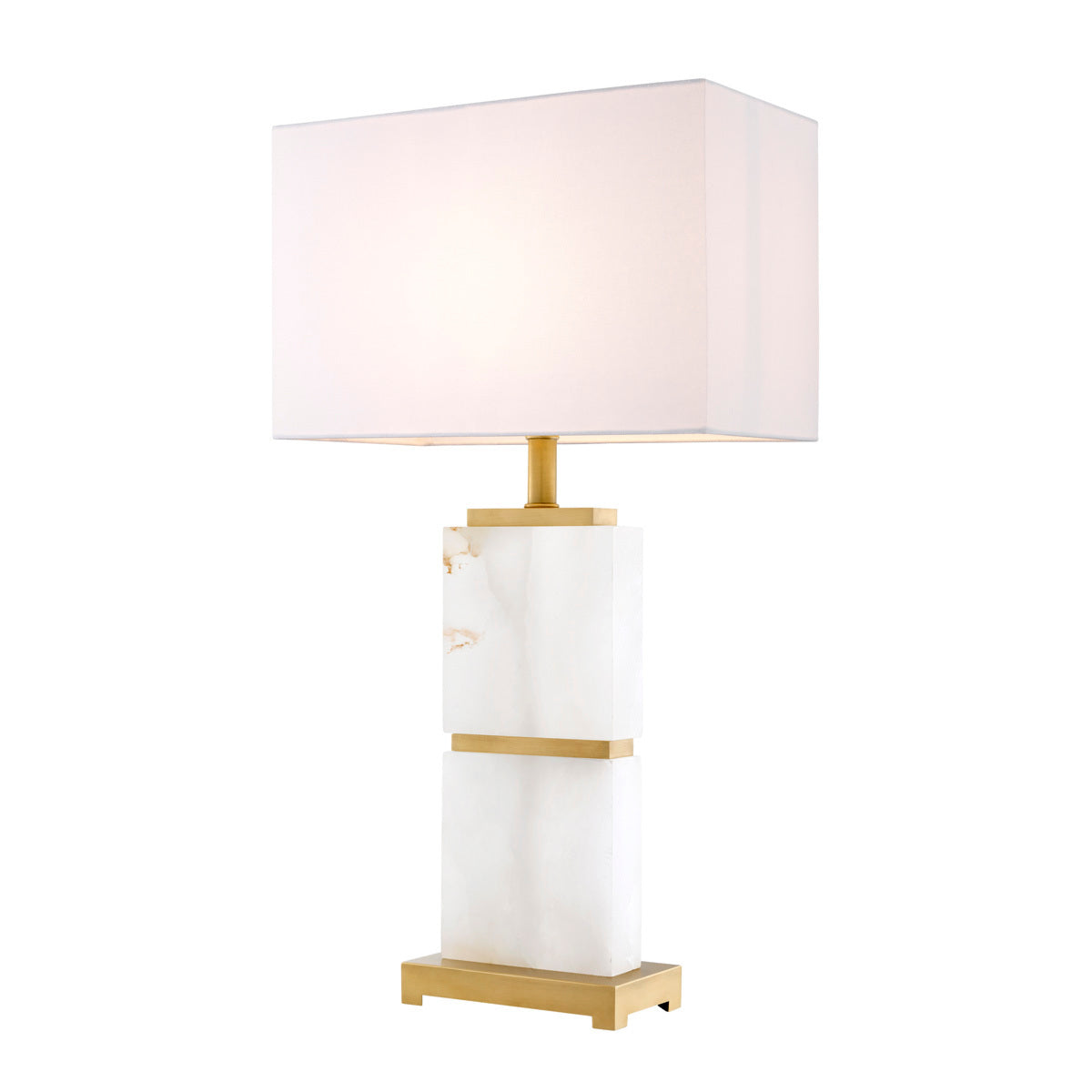 Alabaster White Table Lamp Robbins | Eichholtz Miami