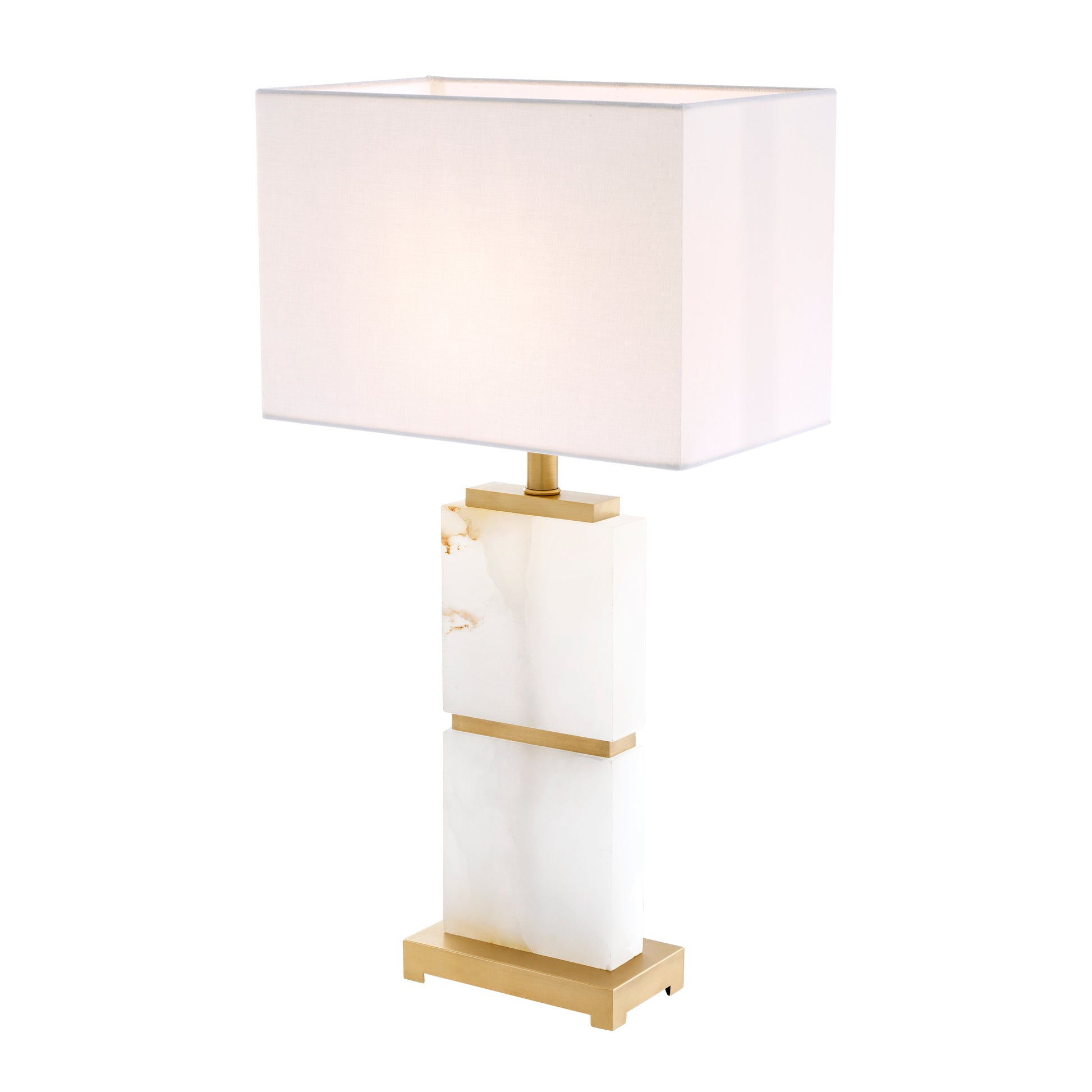 Alabaster White Table Lamp Robbins | Eichholtz Miami