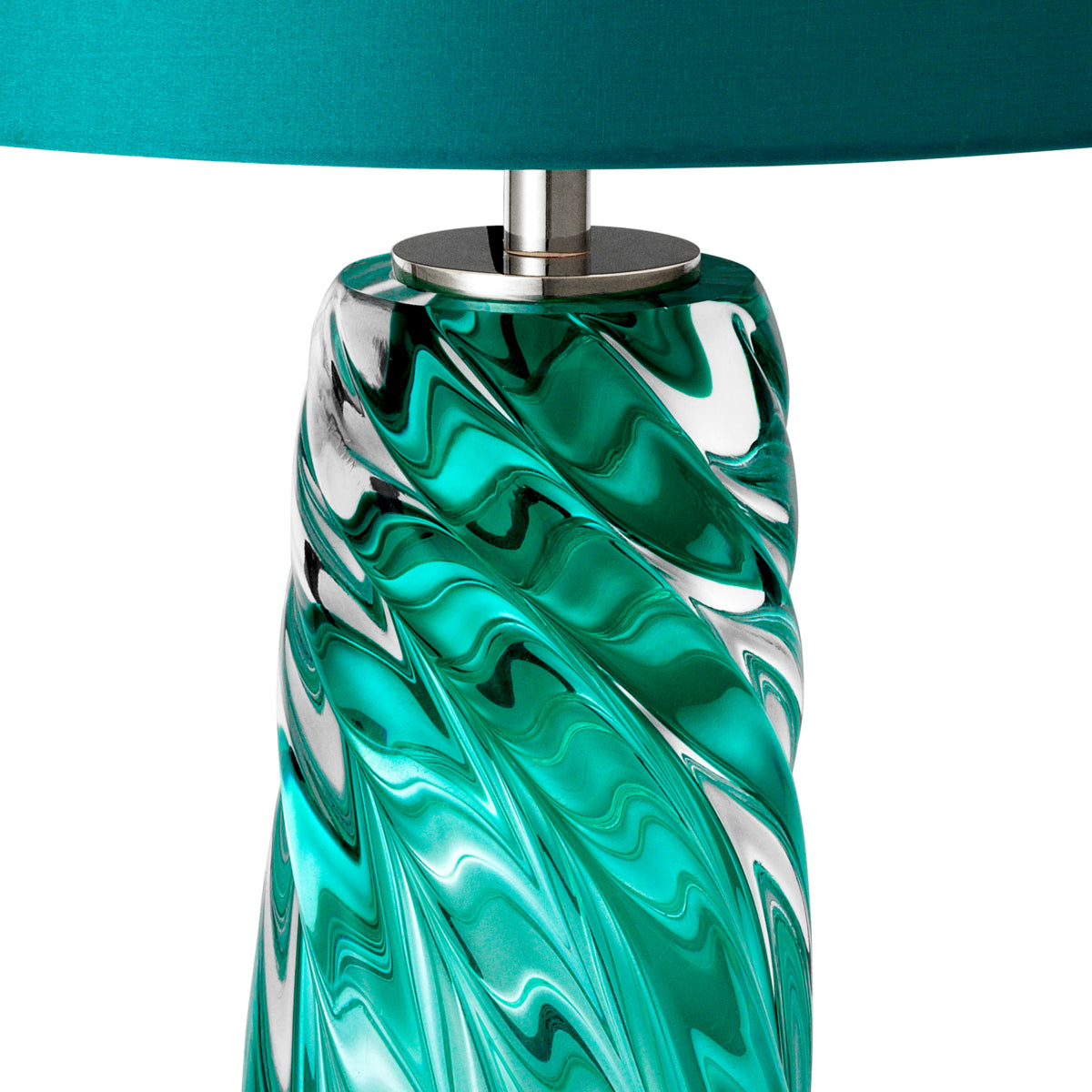 Turquoise Glass Table Lamp Barron | Eichholtz Miami