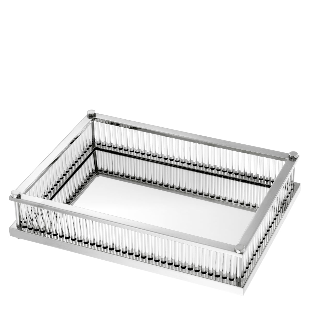 Mirror Bottom Rectangular Tray Cora | Eichholtz Miami