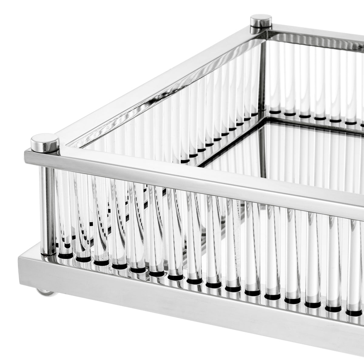 Mirror Bottom Rectangular Tray Cora | Eichholtz Miami