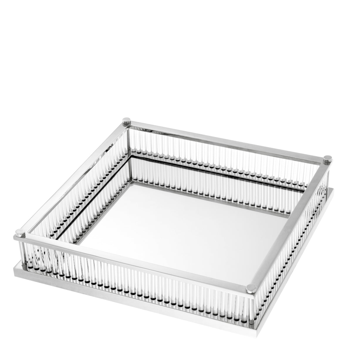 Mirror Bottom Square Tray Cora | Eichholtz Miami