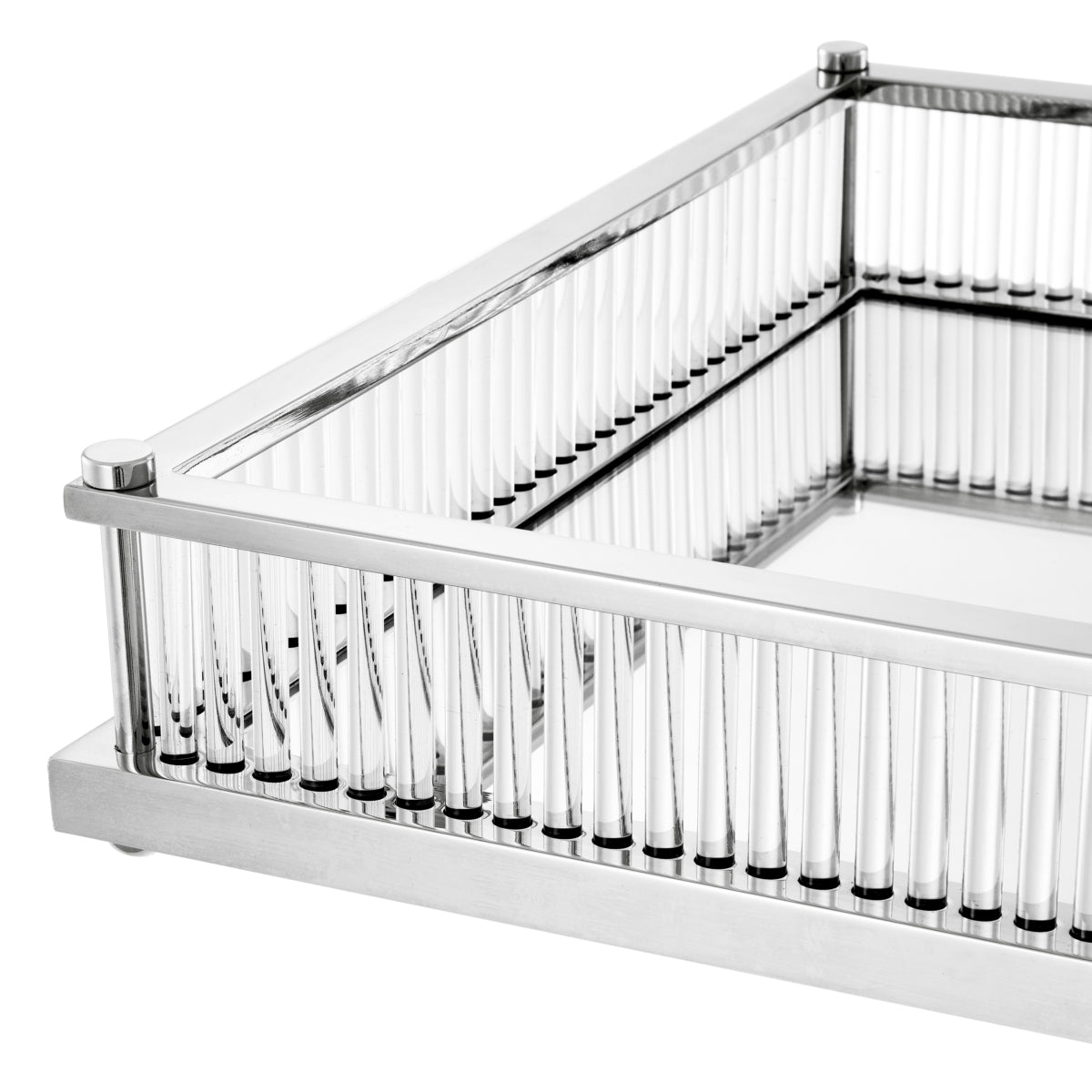 Mirror Bottom Square Tray Cora | Eichholtz Miami