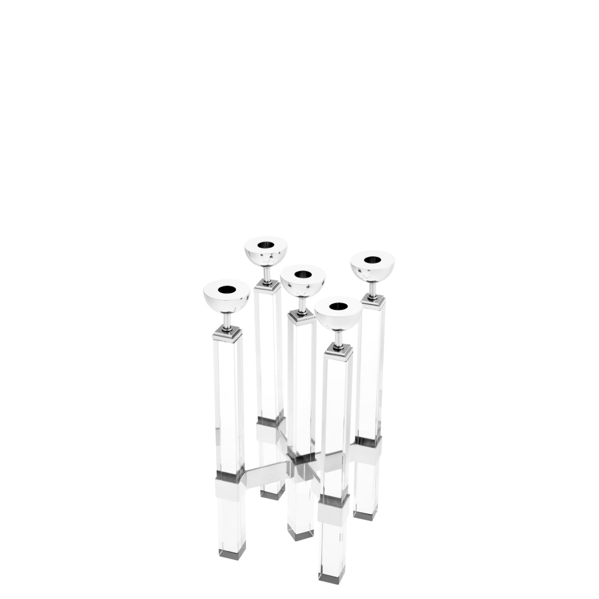 Crystal Glass Candle Holder Naturale | Eichholtz Miami