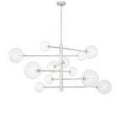Clear Glass Chandelier Argento L | Eichholtz Miami