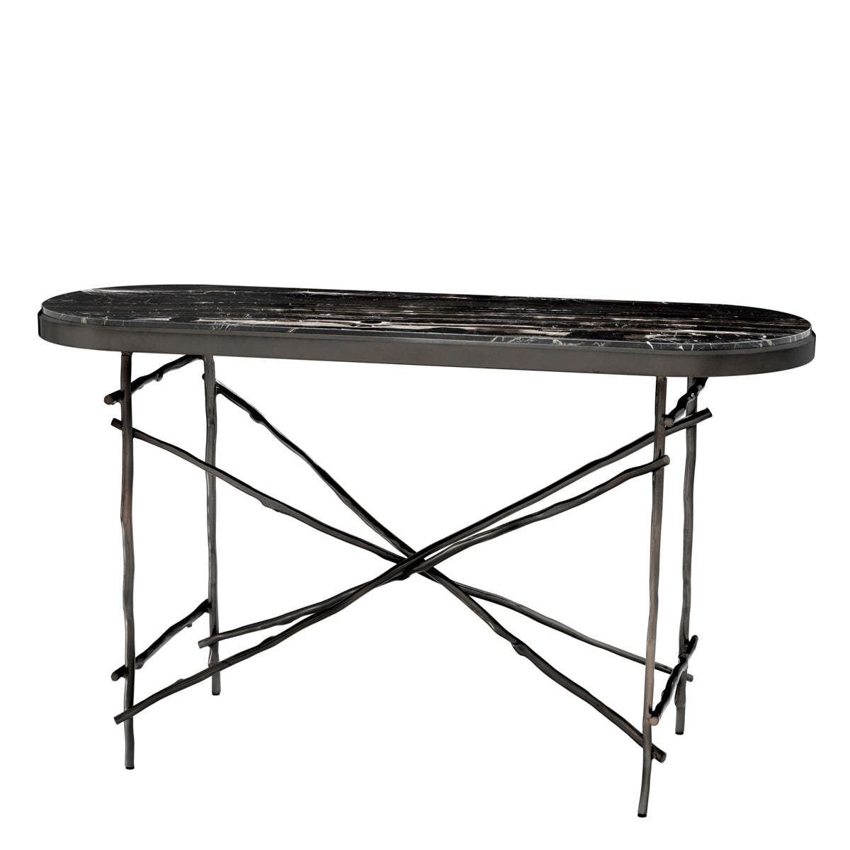 Oval Marble Console Table Tomasso | Eichholtz Miami