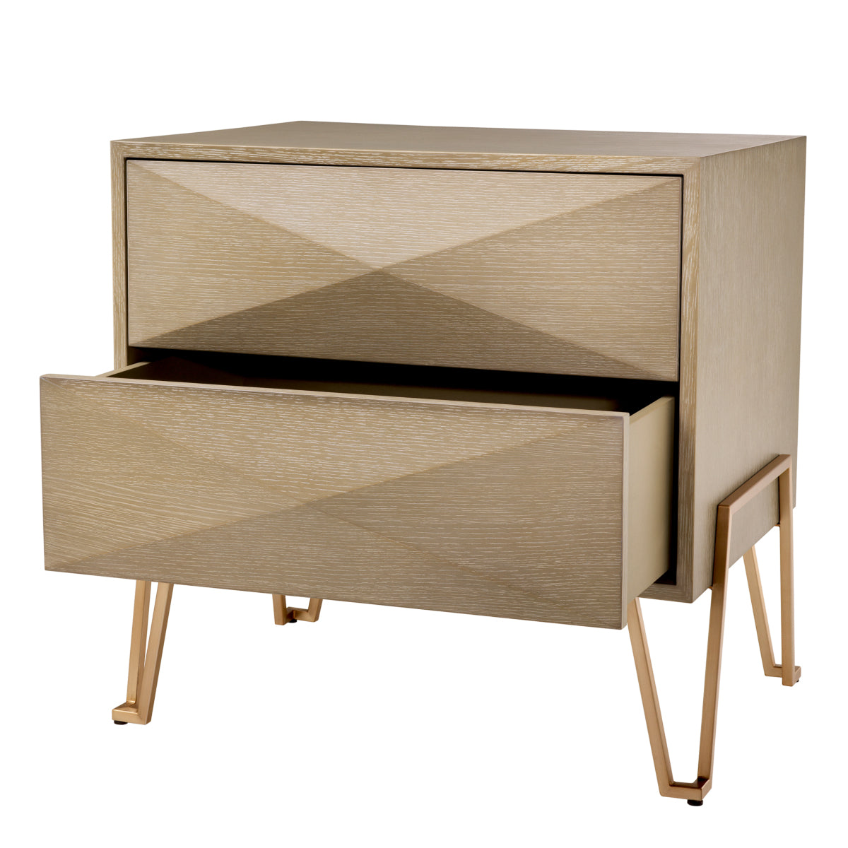 Oak Veneer Nightstand Highland | Eichholtz Miami