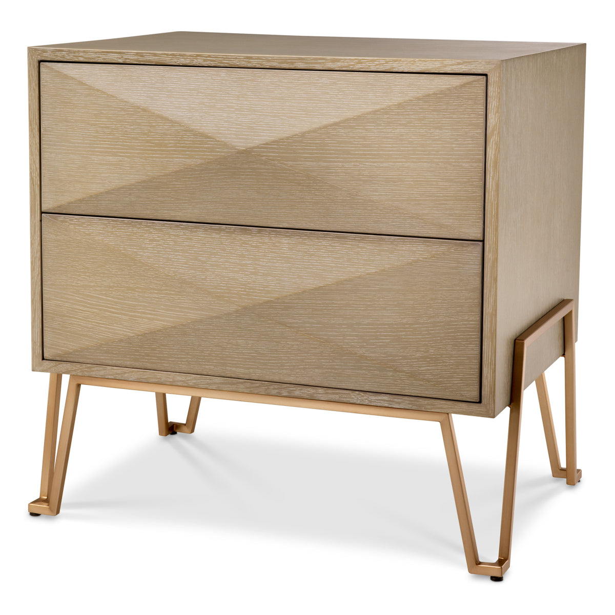 Oak Veneer Nightstand Highland | Eichholtz Miami