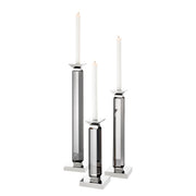 Crystal Glass Candle Holders (3) Livia | Eichholtz Miami