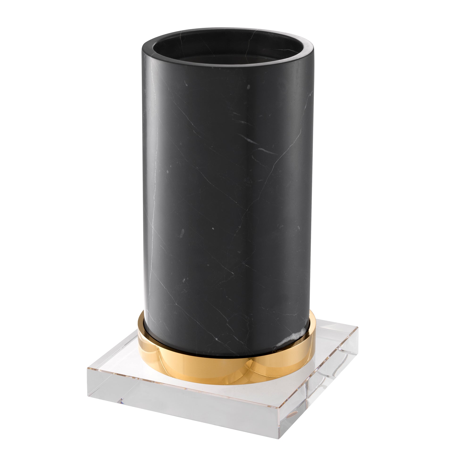 Black Marble Candle Holder Whitby | Eichholtz Miami