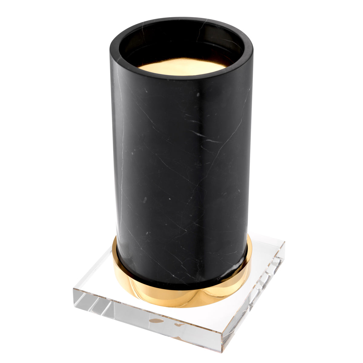 Black Marble Candle Holder Whitby | Eichholtz Miami