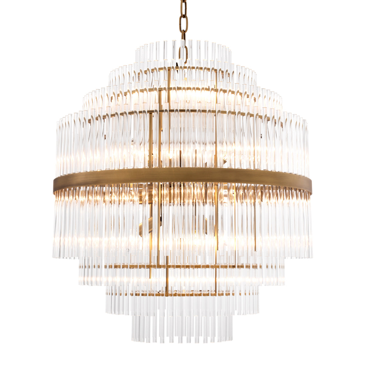 Glass Tiered Chandelier East | Eichholtz Miami
