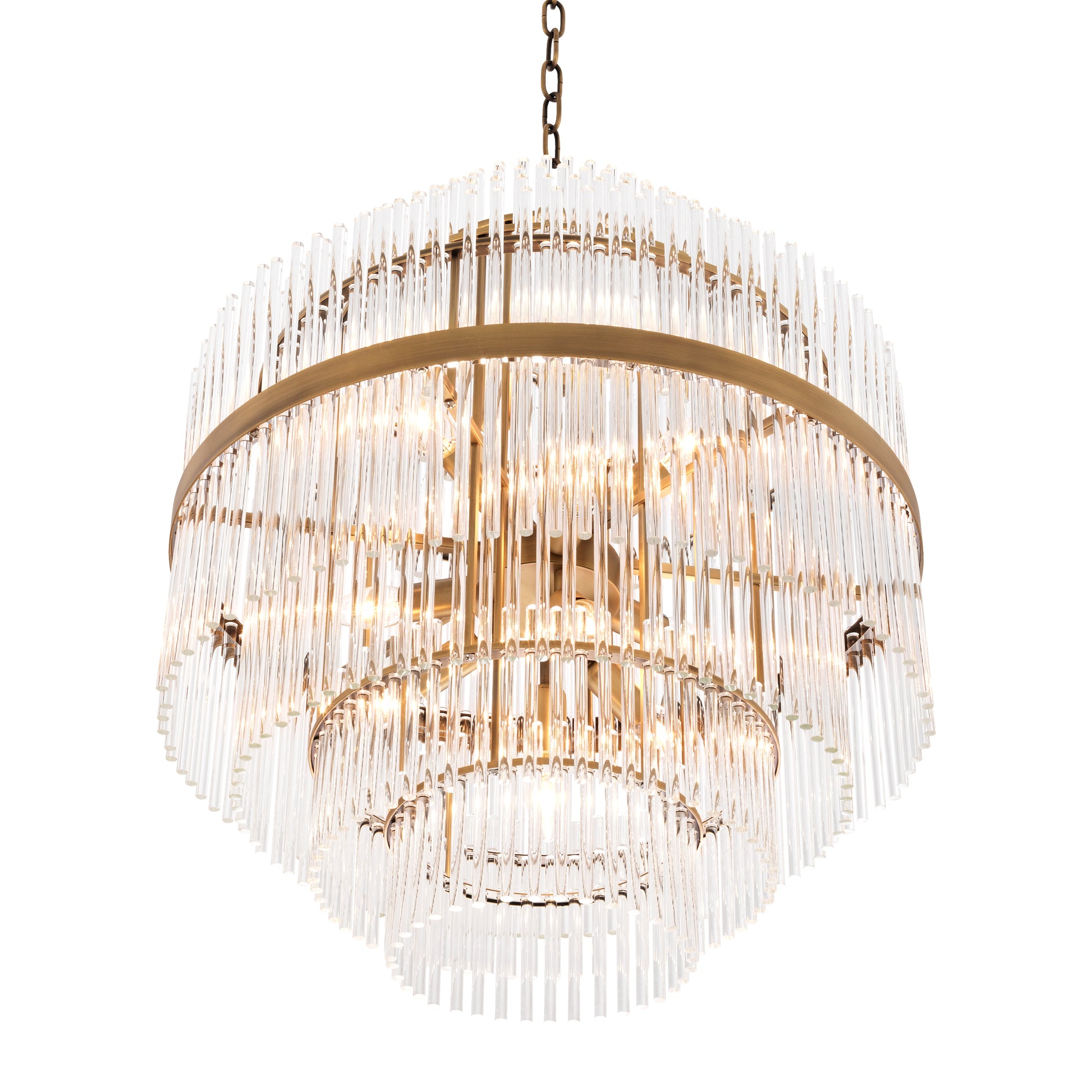 Glass Tiered Chandelier East | Eichholtz Miami