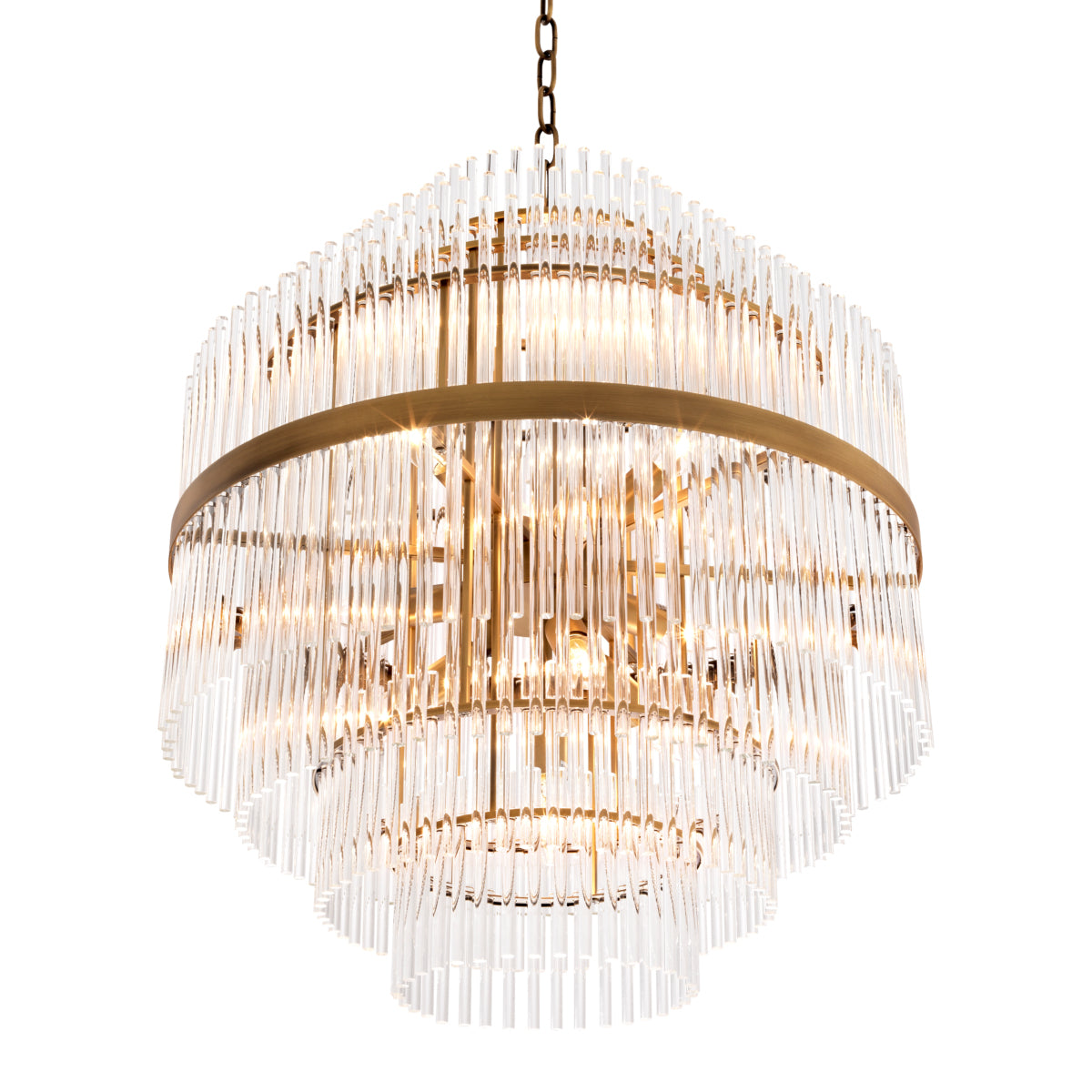 Glass Tiered Chandelier East | Eichholtz Miami