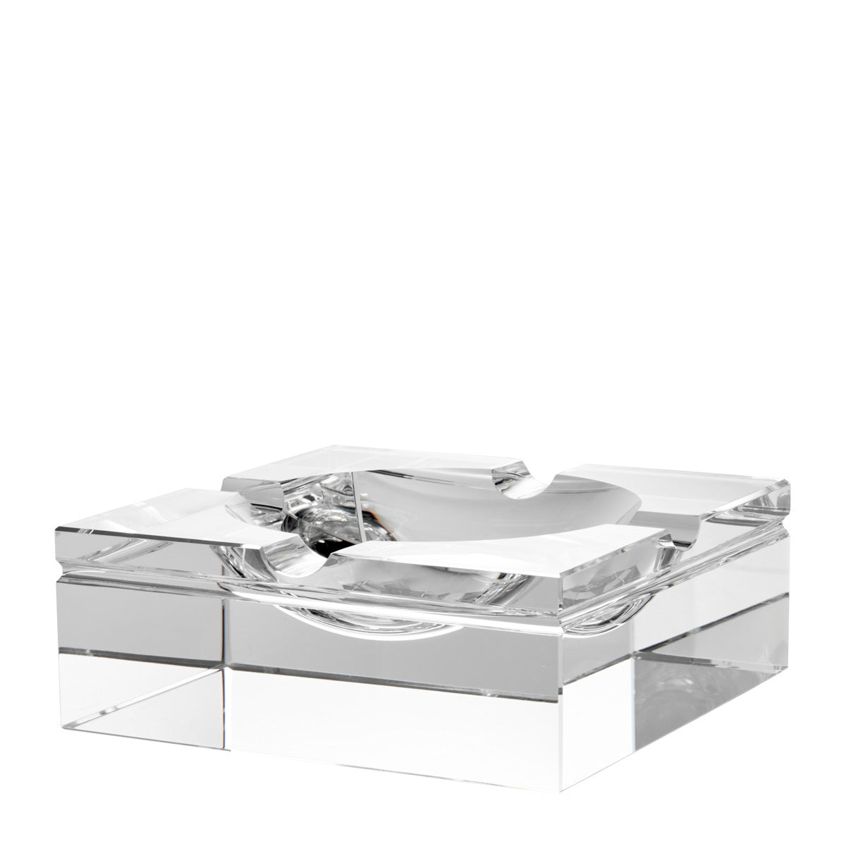Clear Crystal Ashtray Acolyte | Eichholtz Miami