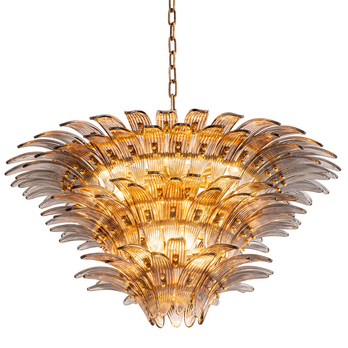3 Tier Glass Chandelier Italo | Eichholtz Miami