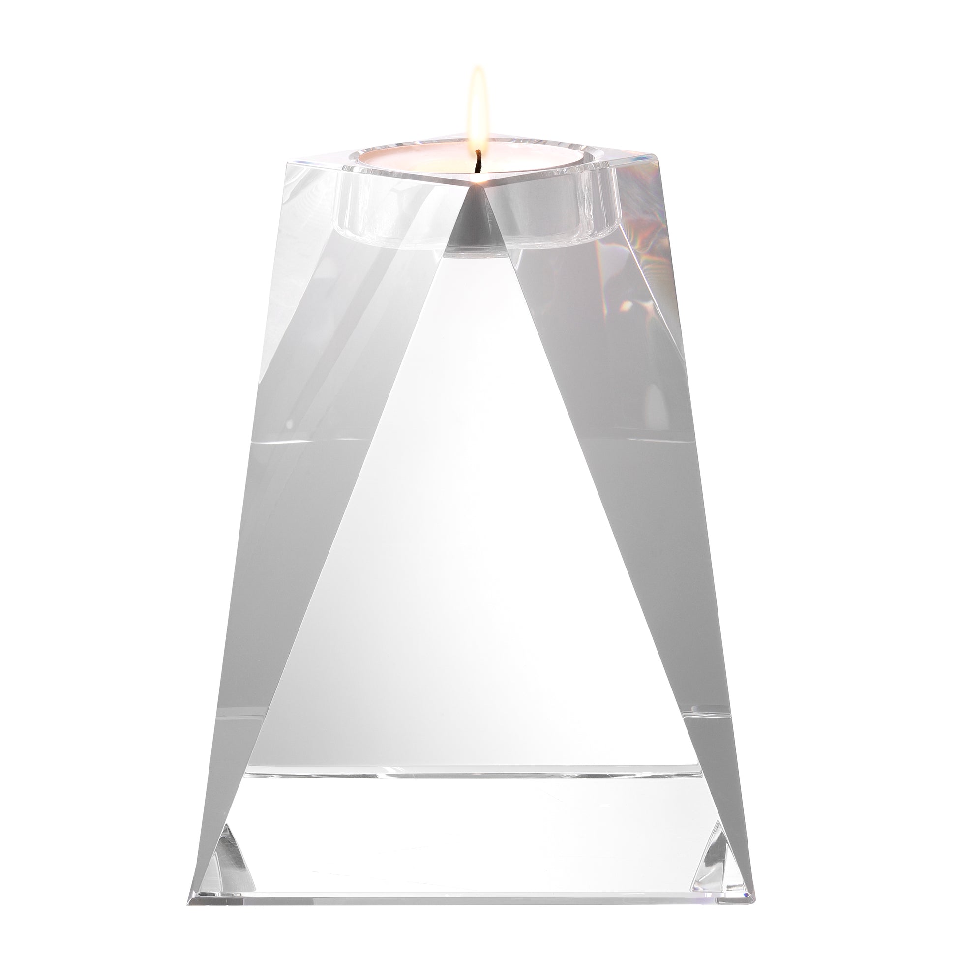 Crystal Glass Candle Holder Liaison | Eichholtz Miami