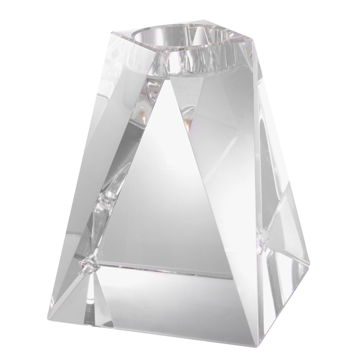 Crystal Glass Candle Holder Liaison | Eichholtz Miami