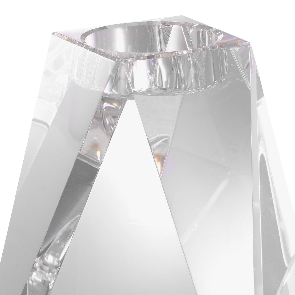 Crystal Glass Candle Holder Liaison | Eichholtz Miami