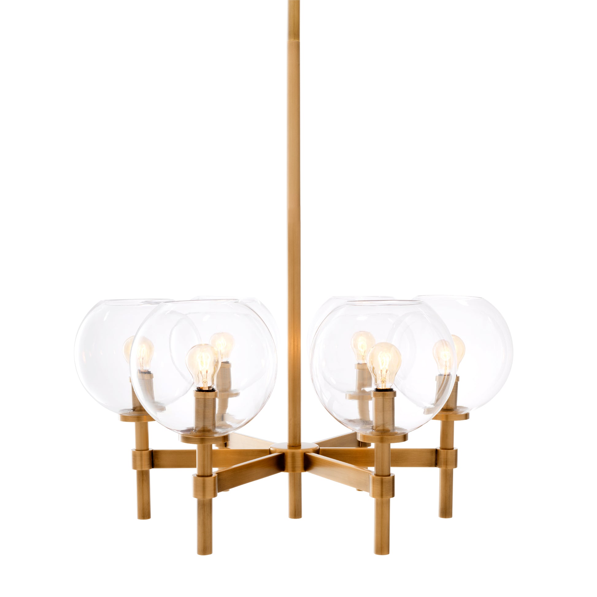 Brass Globe Chandelier Jade | Eichholtz Miami
