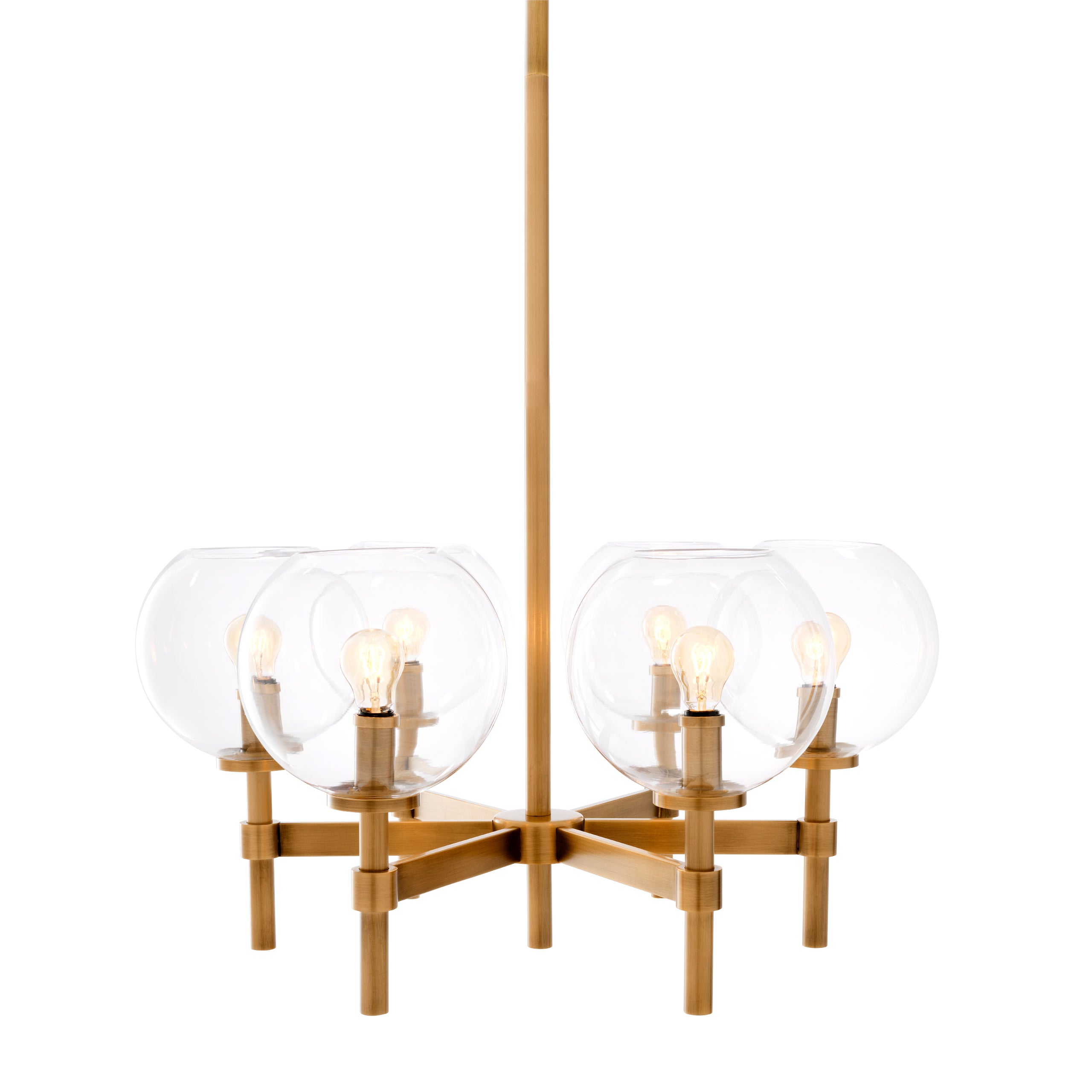Brass Globe Chandelier Jade | Eichholtz Miami
