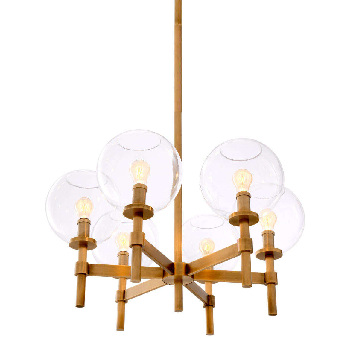 Brass Globe Chandelier Jade | Eichholtz Miami