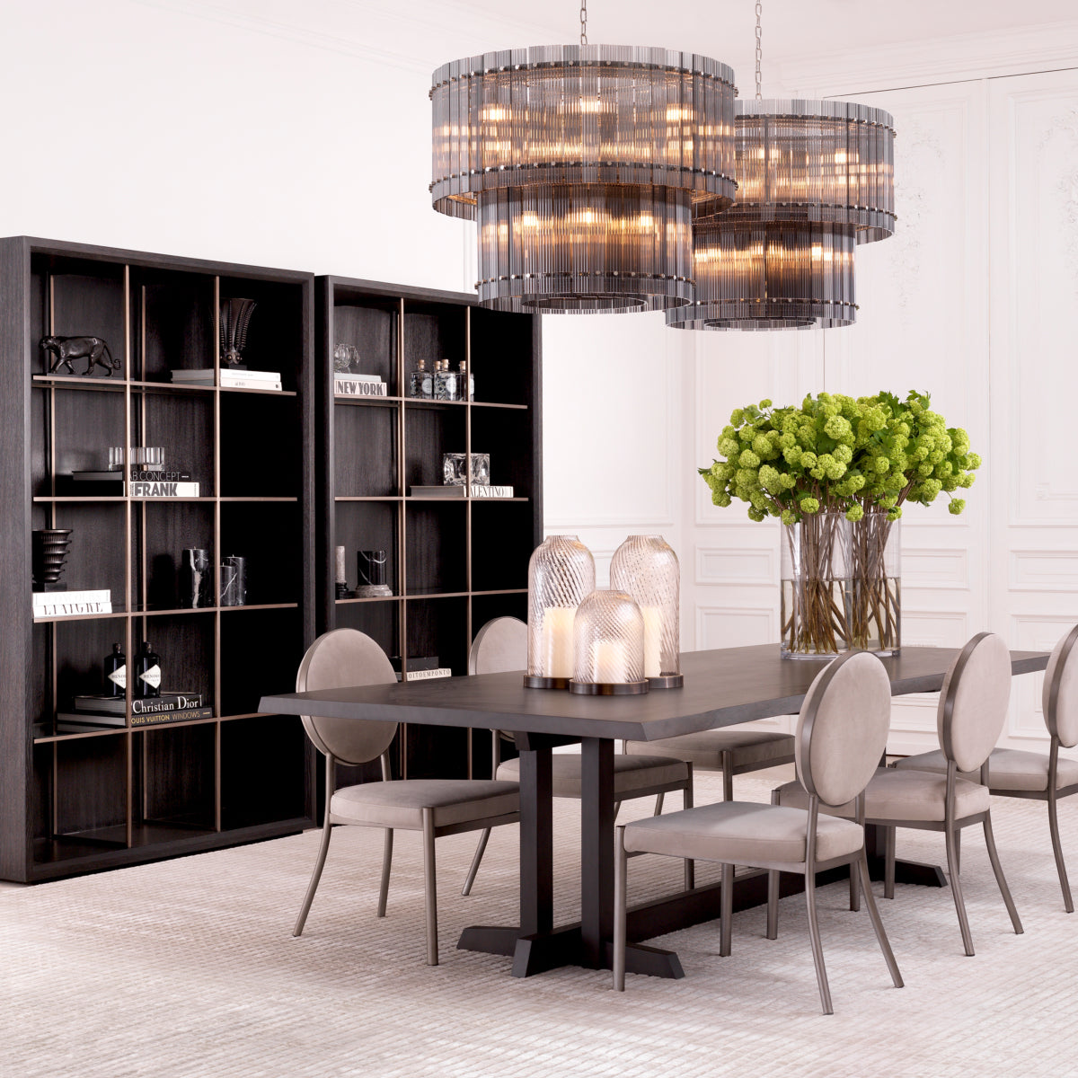 Black Marble Column Aveiro | Eichholtz Miami