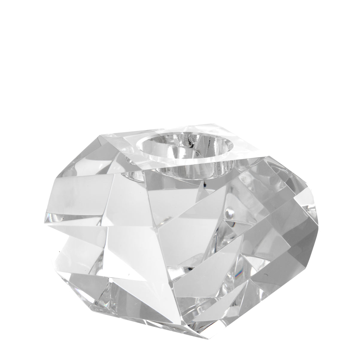 Crystal Tealight Holder Lucidity | Eichholtz Miami