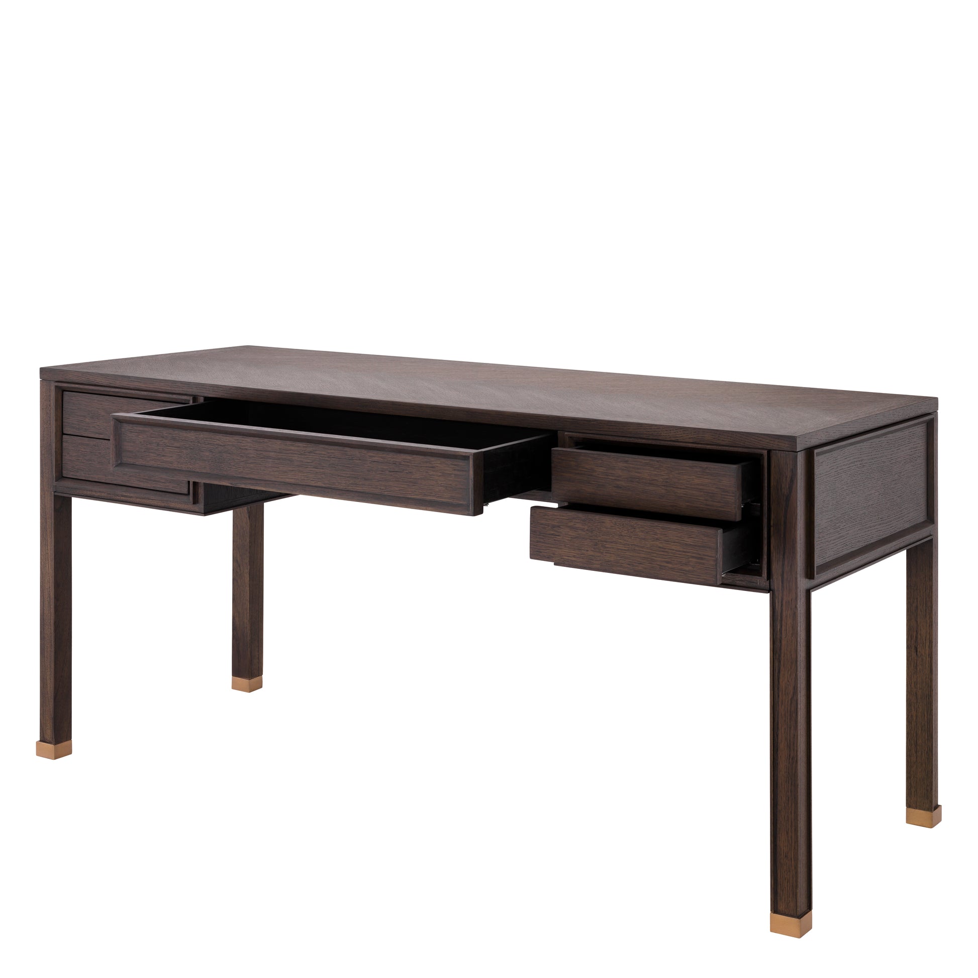 Brown Oak Desk Melchior | Eichholtz Miami