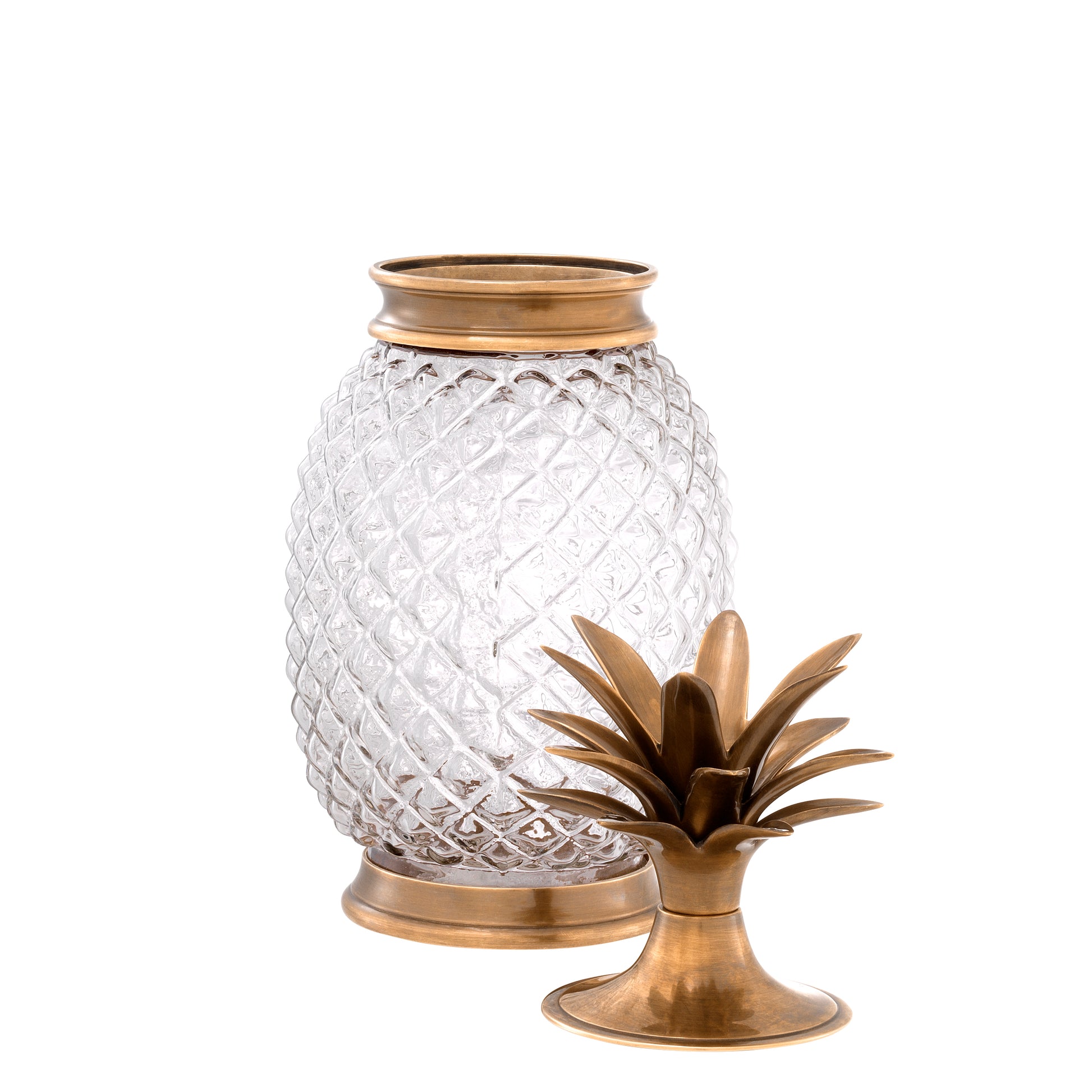 Clear Glass Pineapple Jar Hayworth | Eichholtz Miami