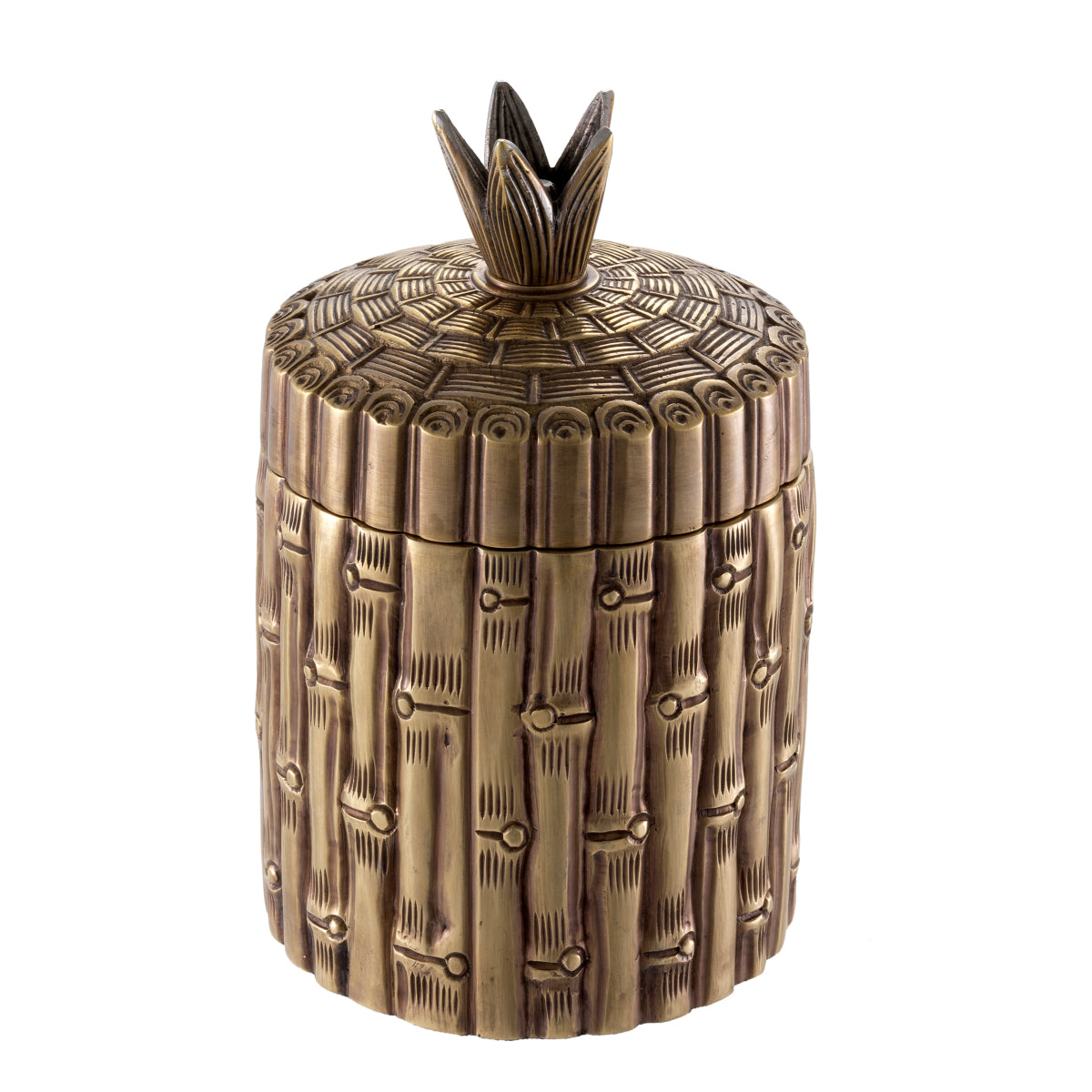 Vintage Brass Bamboo Box | Eichholtz Miami