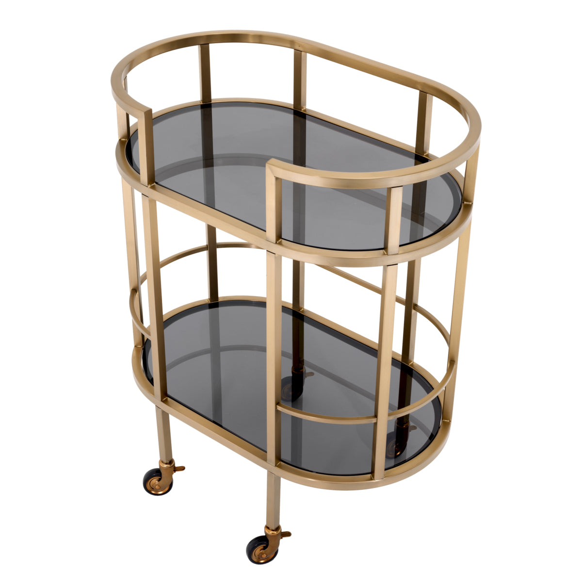 Smoked Glass 2-Layer Trolley Townhouse | Eichholtz Miami